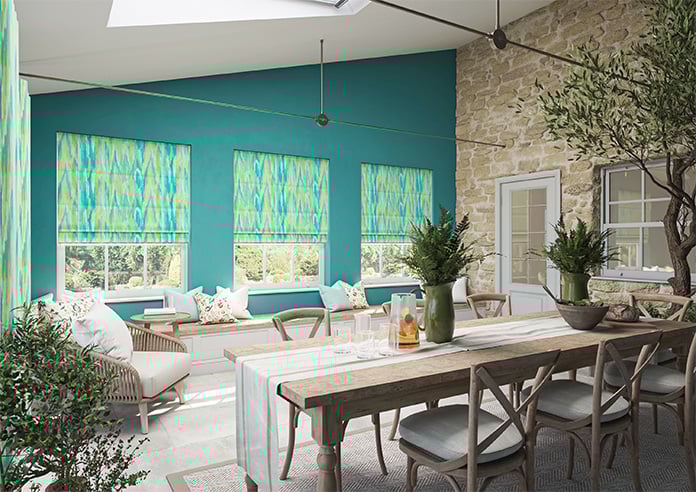 Bombay Velvet, Citrus Burst - Motorised Roman Blind - Image 6